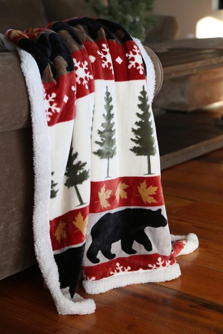 Tall Pine Plush Throw